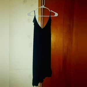Vintage Black Spaghetti Strap Dress, Women's Size S